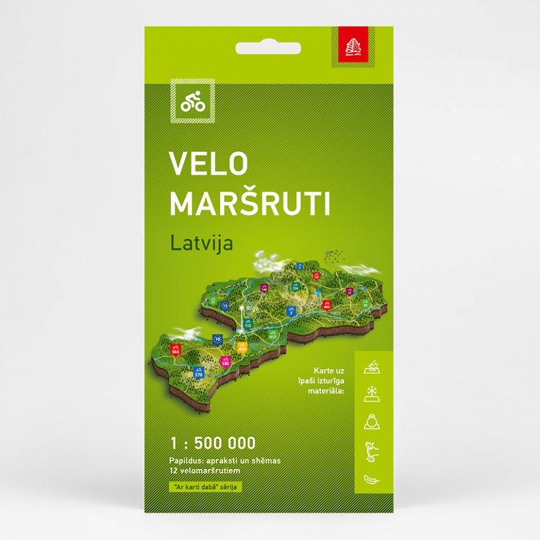 VELOMARŠRUTI. Aktīvā tūrisma karte