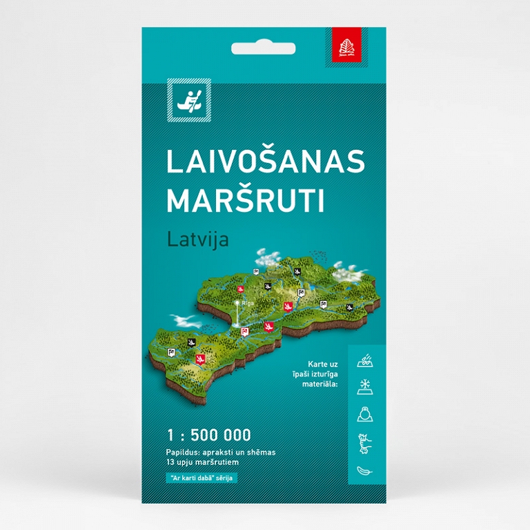 LAIVOŠANAS MARŠRUTI. Aktīvā tūrisma karte