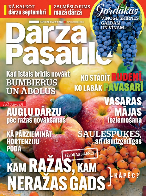 Dārza Pasaule, septembris 2019