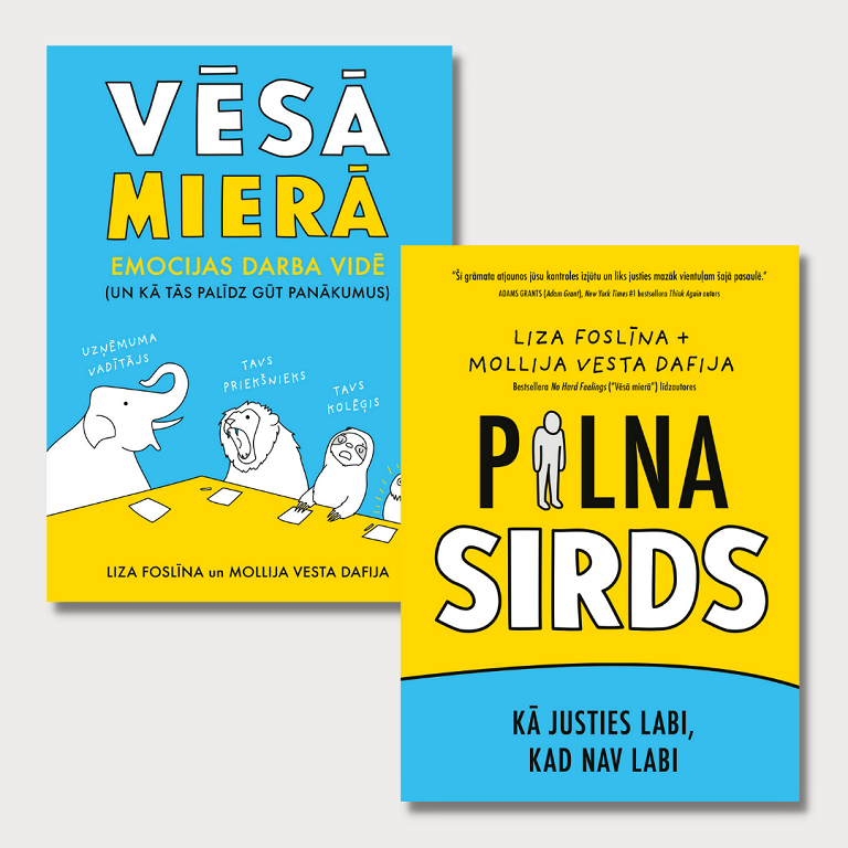 GRĀMATU KOMPLEKTS “VĒSĀ MIERĀ” UN “PILNA SIRDS”