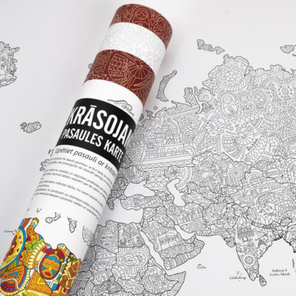KRĀSOJAMĀ PASAULES KARTE